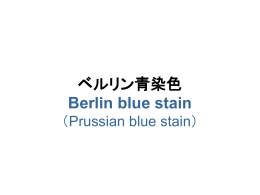 ベルリン青染色 （Berlin blue stain） （Prussian blue stain）