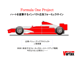 ハートを直撃するインパクト広告フォーミュラサイン Formula One Project