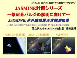 JASMINE計画シリーズ∼銀河系バルジの解明を目指して