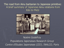 The Ainu and the Japanese