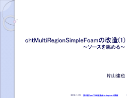 ChtMultiRegionSimpleFoamの改造(1).