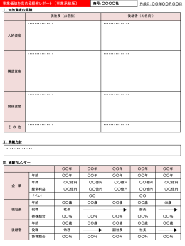 添付資料（事業承継）・作成フォーマット