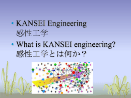 What is KANSEI engineering?
