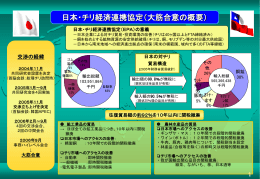 日本・チリ経済連携協定（EPA）の意義