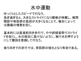 腰部疾患の運動指導