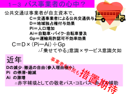 1－3 バス事業者の心中？