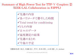 Summary of High Power Test for TTF-V Couplers designed by