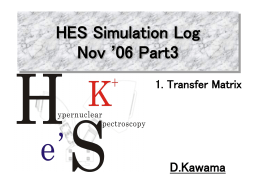 HES Simulation Log Oct. `06 Part2