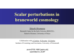 Scalar perturbations in braneworld cosmology