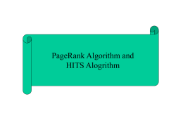 Webのリンクによるページの重みつけ(PageRank Alogorithm と HITS