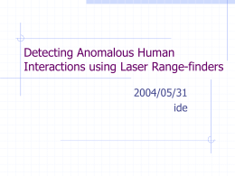 Detecting Anomalous Human Interactions using Laser Range