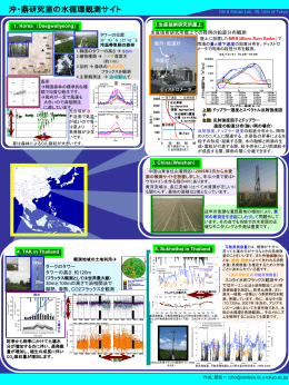 沖・鼎研究室の水循環観測サイト - Oki Laboratory, IIS, Univ. of Tokyo