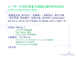 重力波検出器 TAMA300の防振系評価