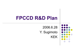 FPCCD R&D Plan - JLC