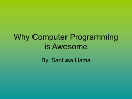 why computer programming is awesome
