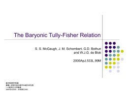 "The Baryonic Tully-Fisher Relation" (McGaugh et al.2000)
