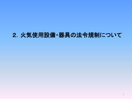 火災予防条例解説（厨房編）資料提供、東京消防庁2011.3.11