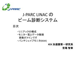 J-PARC LINAC のビーム診断システム - Open-It