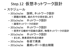 Step.12 仮想ネットワーク設計 (90kByte)