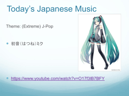 Today*s Japanese Music