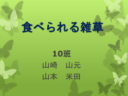 10班(食べられる雑草)