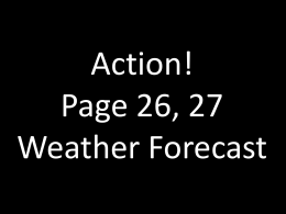 Action! Page 26, 27 Weather Forecast