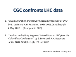 Gluon saturation and inclusive hadron production at LHC