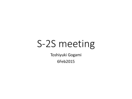 S-2S meeting