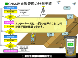 GNSS出来形管理の計測手順