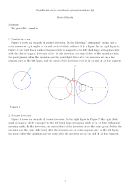 Equidistant curve coordinate system(inversions(5)) Morio