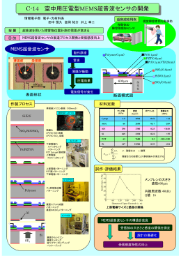 空中用圧電型MEMS 超音波センサの開発