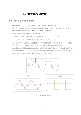 1．信号波形の計測