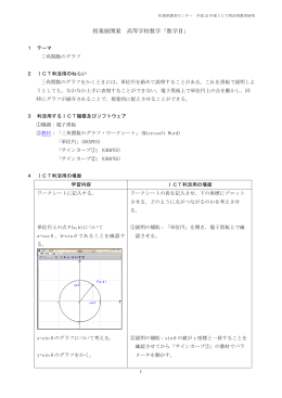 三角関数のグラフ - 佐賀県教育センター