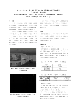 レーザースキャナデータとデジタルカメラ画像の合成手法の開発 宇田幸司 高木方