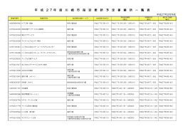 平 成 2 7 年 度 川 崎 市 指 定 更 新 予 定 事 業 所 一 覧 表