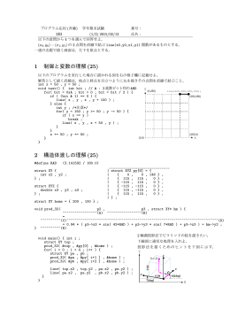 2014年後期期末試験