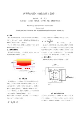 誘導加熱器の回路設計と製作