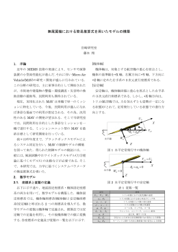 無尾翼機における簡易推算式を用いたモデルの構築