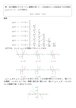 f(x) = sin 2x − cosx p2(x) = −1+2x + x2 2 p3(x) = −1+2x + x2 2 − 4x3 3
