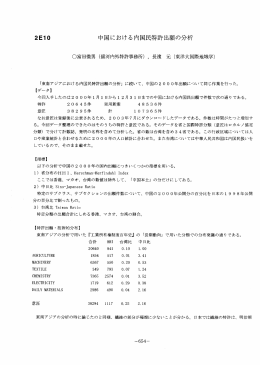 2Eー0 中国における内国民特許出願の分析