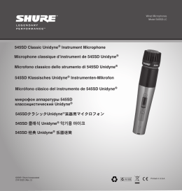Shure 545SD Microphone User Guide