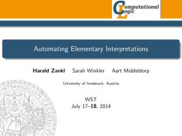 Automating Elementary Interpretations