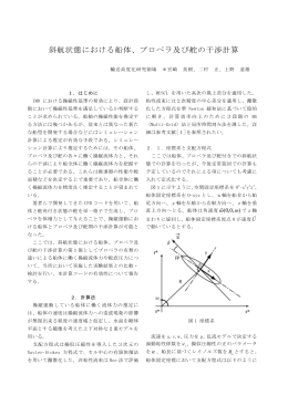 斜航状態における船体、プロペラ及び舵の干渉計算