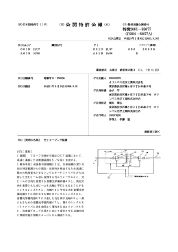 (19)【発行国】日本国特許庁（JP） (12)【公報種別】公開特許公報（A） (11