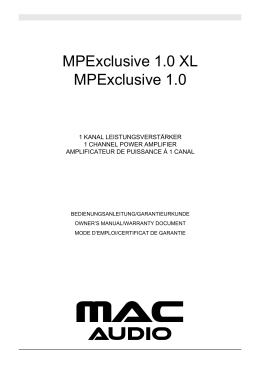 MPExclusive 1.0 XL MPExclusive 1.0