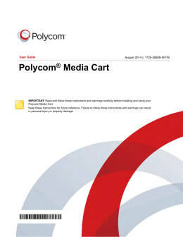 Setting Up the Polycom Media Cart