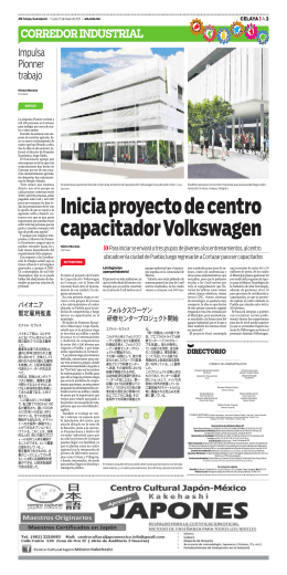 Inicia proyecto de centro capacitador Volkswagen