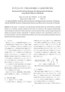 多目的手法を用いた構造化進化戦略による最適化問題の