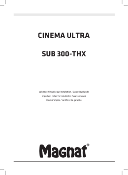 Cinema Ultra SUB 300-tHX