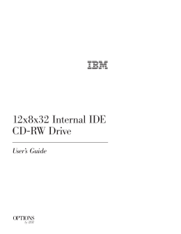 12x8x32 Internal IDE CD-RW Drive